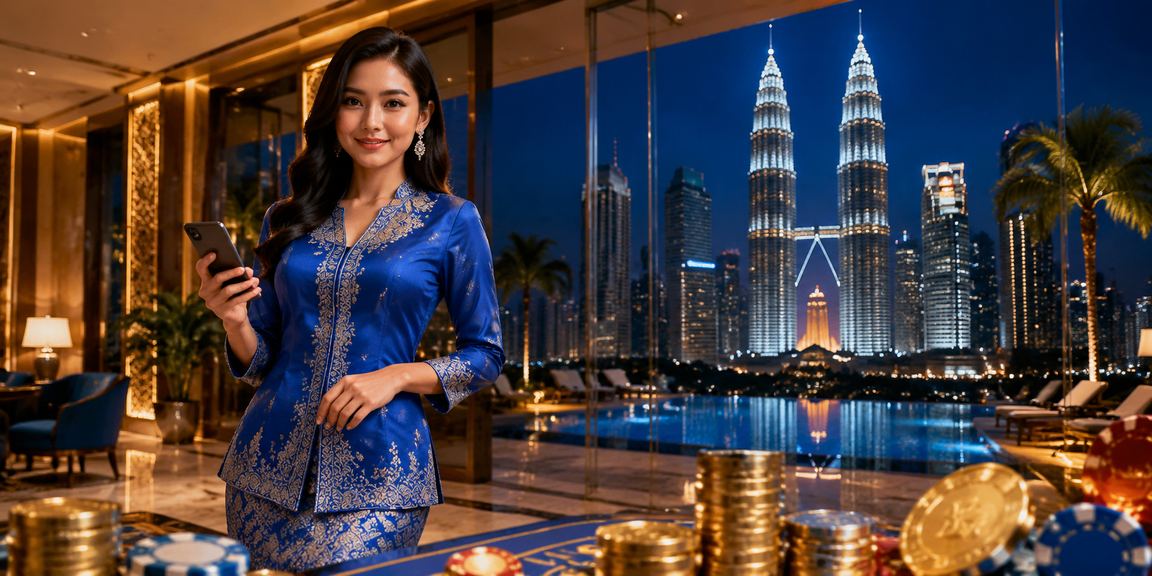 Proses deposit mudah di platform 18650 Kuala Lumpur menggunakan telefon bimbit dengan pakaian tradisional