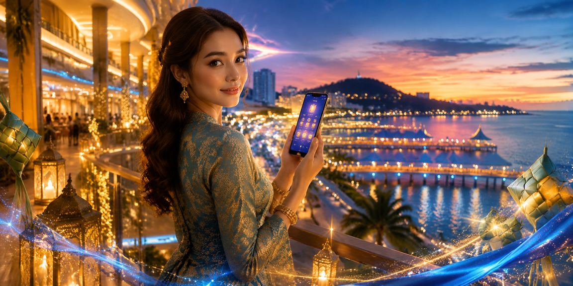 Pemain Malaysia menikmati tawaran bonus kasino dalam talian semasa Hari Raya dengan telefon pintar